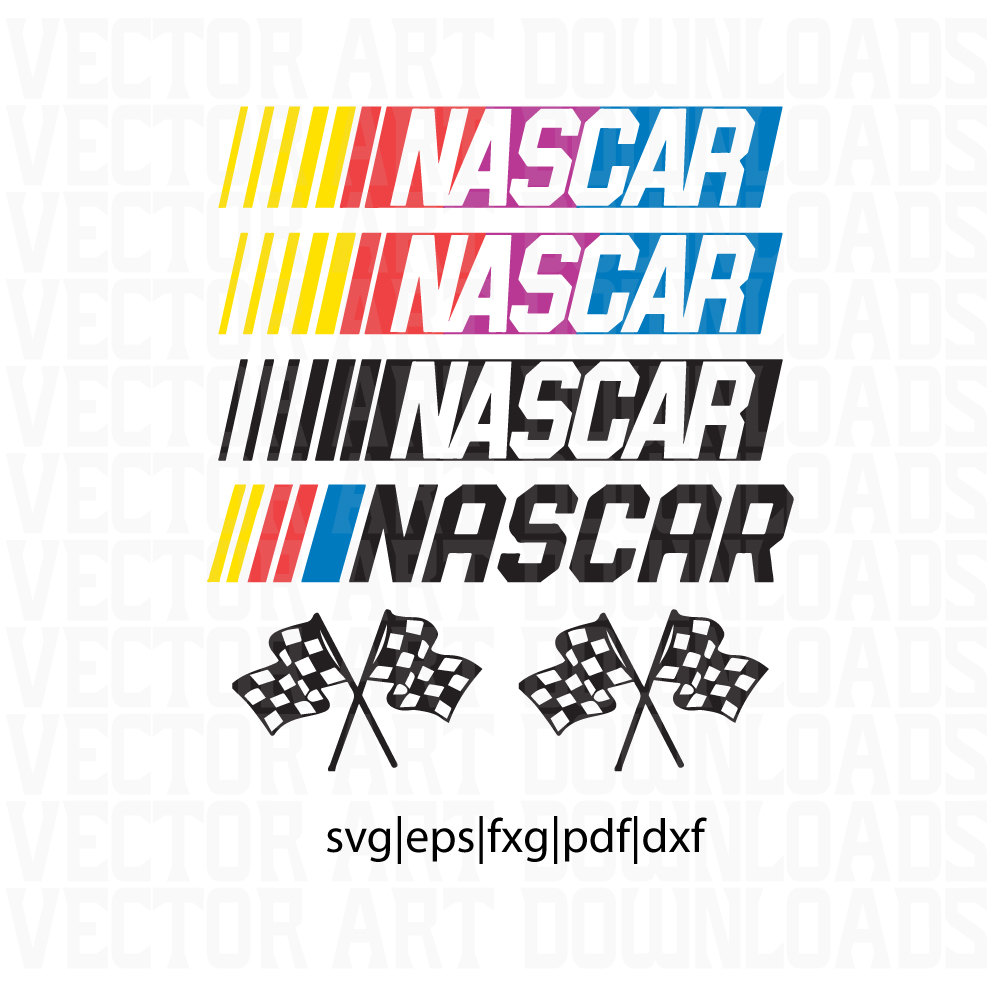 Nascar Inspired Logo Pack Vector Art Svg Dxf Fxg Eps Pdf Ai