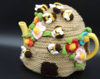 Beehive Teacosy. Hand-knitted