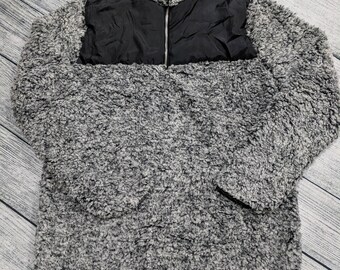 Monogram Sherpa Pullover