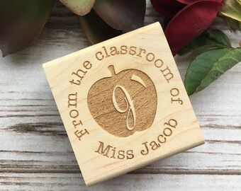 Teacher Stamp , Teacher Gift , From the Classroom Of Custom Rubber Stamp