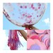 2 x Pink Confetti Balloons with Lilac & Tassels 90cm -Girl Baby Shower Decorations /Unicorn Party /Girls 1st Birthday Balloons/Bridal Shower
