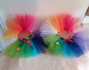 Custom Tutus, Rainbow, Any color-Infant, Toddler & Children's Sizes/ Newborn-Children 14/16 (waist 0-26"+) LGBTQ, Pride Parade Wear