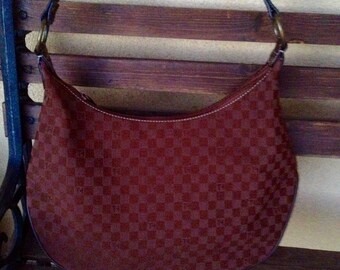 Tommy Hilfiger Purse, Tommy Hilfiger Bag, TH Brown purse, Tommy Hilfiger bag, Hipster Handbag, Vintage Tommy Hilfiger bag, TH Logo handbag