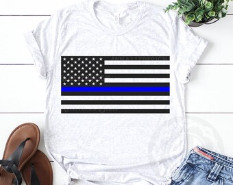 American Flag SVG, Thin Blue Line svg, Law enforcement svg, Back the blue svg, Blue lives matter svg, Police svg, Eps, Dxf, Jpg, Png files