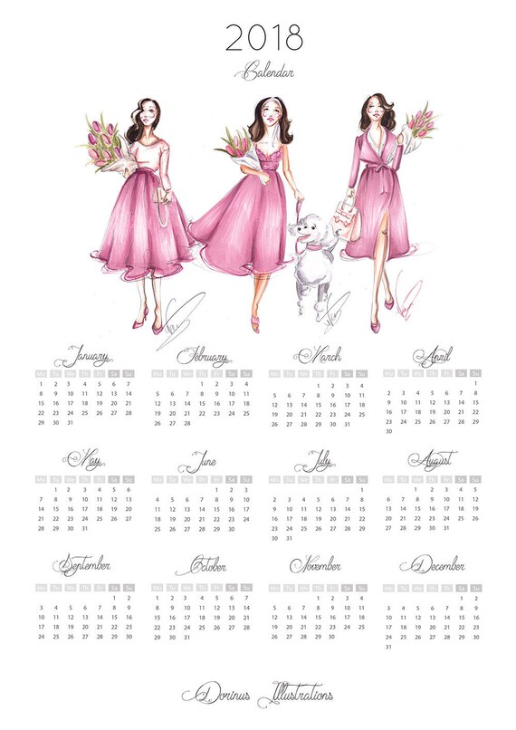 Fashion Illustration Calendar : Glance calendar fashion illustration Fashion Illustration Calendar : Glance calendar fashion illustration