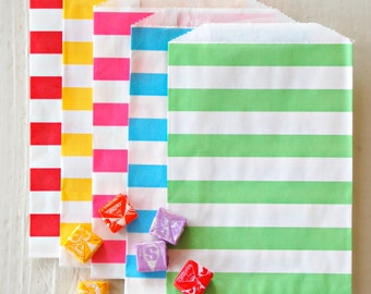 Great Parties - Sweet STRIPE Favor Bags SET OF 12 from Mary Had a Little Party