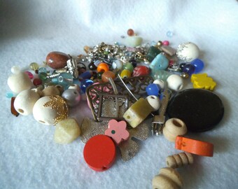 DESTASH Bead Mix and Findings Grab Bag