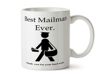 Mail Carrier Gift, Mail Carrier Mug, Best Mailman Ever, Postman Gift, USPS Christmas Mug, Personalized Mug, Mailman Gift Postal Worker Gift