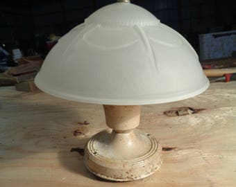 Antique Frosted Glass Light and Shade