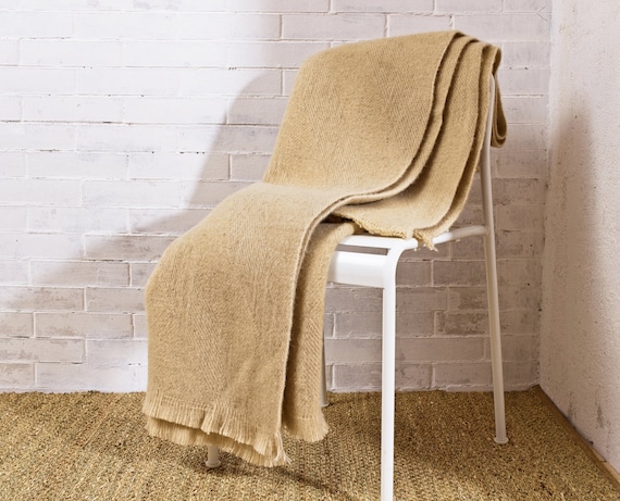 Heavy Wool Blanket / Sizes Available / 100% Sheep Wool