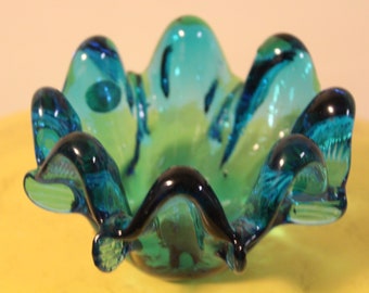 Vintage Italian Blown Glass Dish