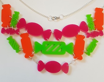 Candy Shop Statement Necklace - Acrylic