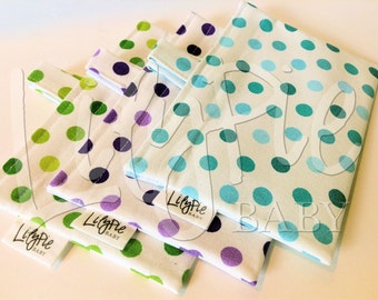 Reusable Sandwich and Snack Bags in OMBRE POLKA DOT print - ECOfriendly - Food Safe - Dishwasher Safe - Back to School