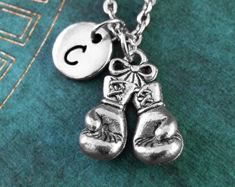 Boxing Gloves Necklace SMALL Personalized Jewelry Boxing Necklace Boxing Glove Charm Necklace Boxing Jewelry Fighter Necklace Boxing Gift