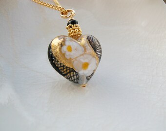 Venetian Murano Glass Zanfirico Necklace