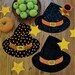 Winifred's Party - Placemats and mug mats, Table Topper - Pattern - by Susie Shore Designs - Witch hat, Halloween, Sew cute! Great gift!