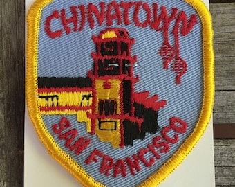 Chinatown San Francisco California Vintage Souvenir Travel Patch from Holm Patches
