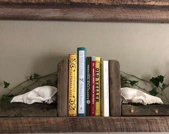 Authentic Coyote Skull Bookends Made With Recalimed Wood