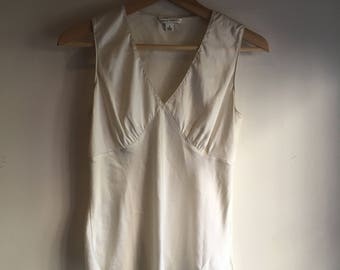 White satin blouse | Etsy