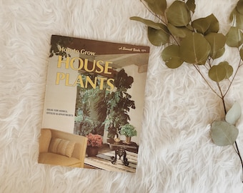 70s Sunset gardening book | vintage houseplant book | 1970s gardening book | gardening houseplant coffee table book | vintage book