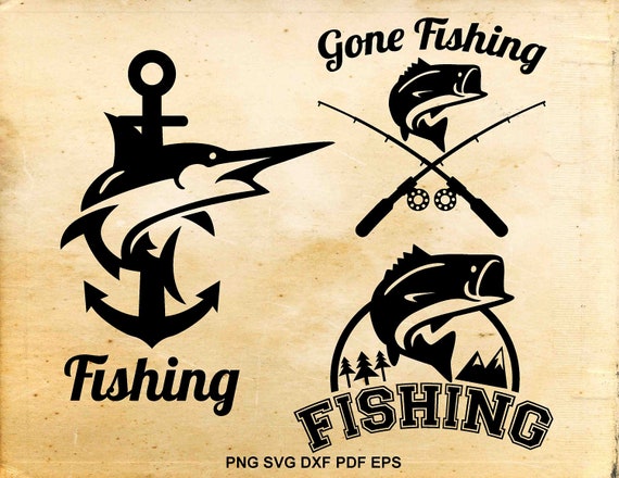 Download Fishing svg files Fishing clipart Gone fishing Cut files