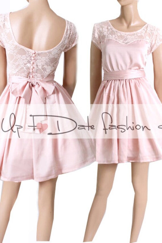 plus size blush cocktail dress