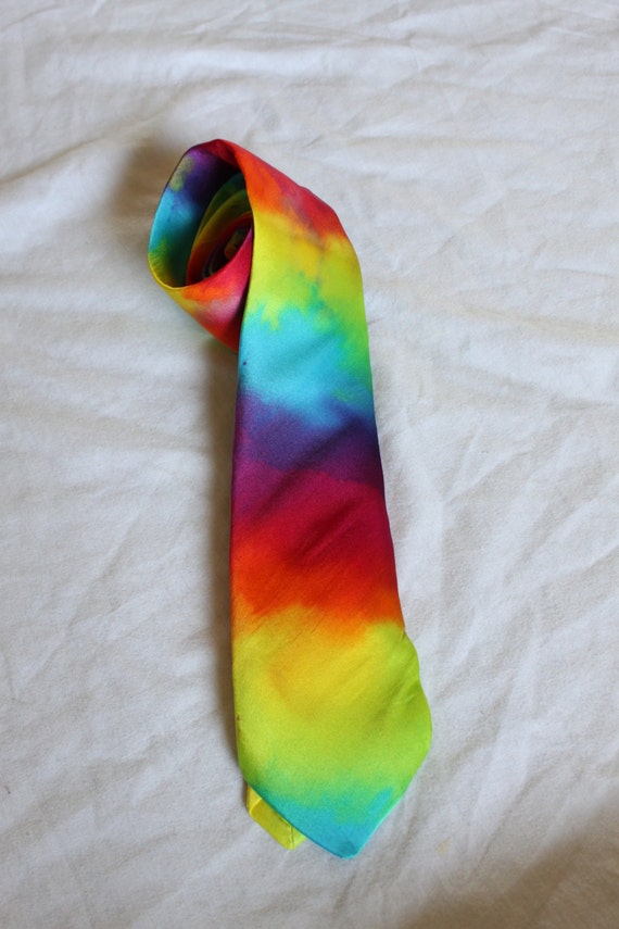 Tie dye Silk Necktie Mens Boys and toddler sizes