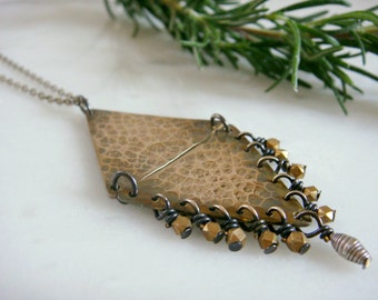 Textured Rhombus Necklace 2017 Spring Collection