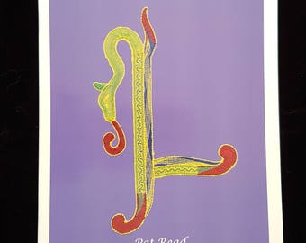 Celtic Letters in Milanese Lace By Pat Read - Published by The Lace Guild