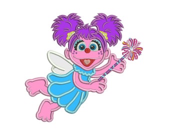 Abby Cadabby Applique Design - Abby Applique 3 sizes instant download