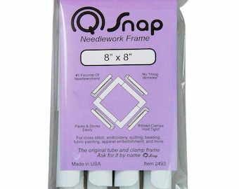 Q-SNAP FRAME 8 x 8 inches - for Needlecraft Needlework Cross Stitch Embroidery Kits - #8