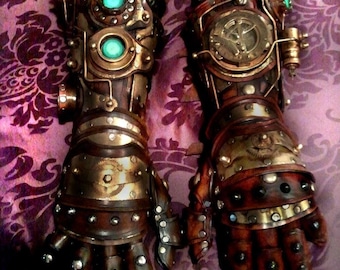 Steampunk Gauntlet bracer glove