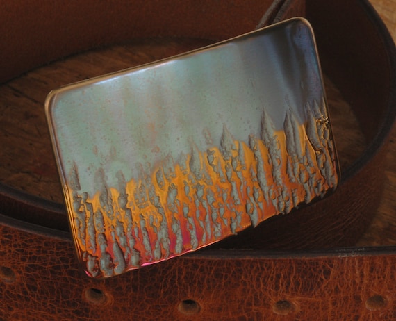 Firefighter's Belt Buckle ~ First Responder ~ Gifts for Him ~ Signed Original ~ Boyfriend Gift ~ Gift for Firefighter ~ Jeans or Workwear