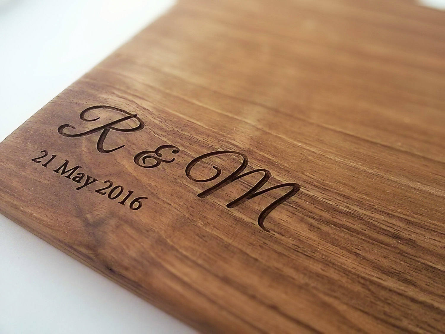Personalized Cutting Board Couple Initials Monogram Engraved