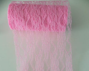 tulle lace pink width 15cm