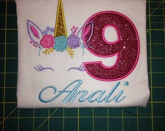 unicorn birthday shirt