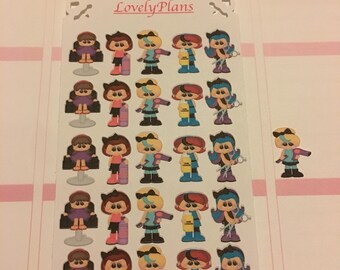 Planner stickers: Hair Salon & Barbershop stickers