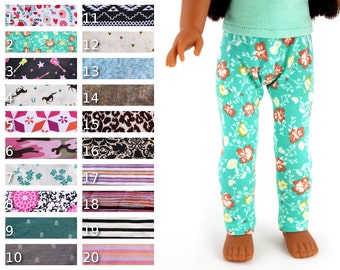Fits like Wellie Wishers Doll Clothes - Leggings, You Choose Print | 14.5 Inch Doll Clothes