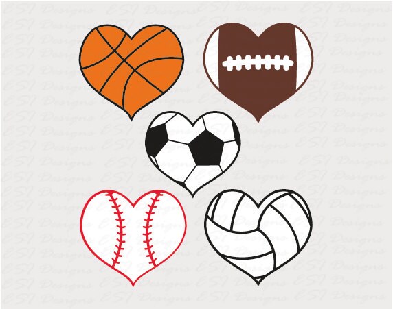 Download Sports svg files Baseball heart svg SVG DXF EPS for use
