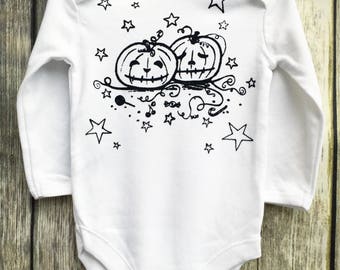 0-18m Halloween Pumpkin King Romper/Bodysuit by Love Rocky the Zombie