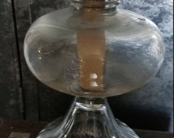 Glass Hurricane Oil Lamp