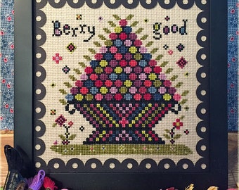 NEW INSTANT DOWNLOaD Berry Good PDF cross stitch patterns by Calico Confectionery at cottageneedle.com Easter Mother's Day