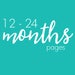 12-24 MONTHS PAGES // baby book, baby gift, toddler scrapbook, add on page, baby keepsake