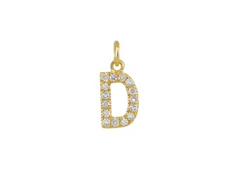 14k Yellow Gold initial Charms E14YC233
