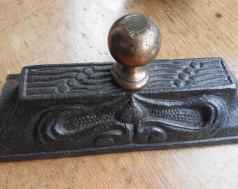 Art Nouveau Cast Iron Paper Weight