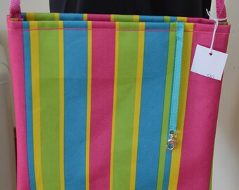 Wally Bag Pink Cabana Stripe (#11)