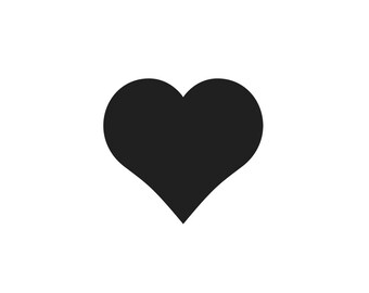 HEART RUBBER STAMP~Cling Stamp~Wedding~Hearts~Valentine~Love~Anniversary~Birthday~Solid~Silhouette~Celebration~Day~Celebrate~Party (57-20)