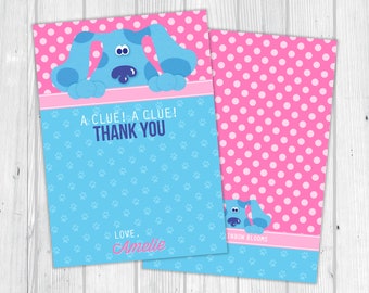 Blue's Clues Thank You Card