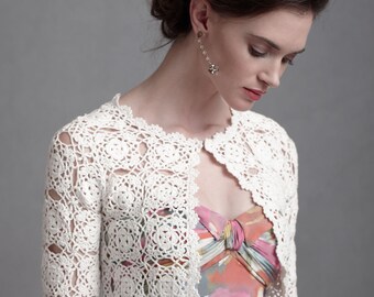 Crochet bolero PATTERN, detailed tutorial for every row, trendy crochet bolero pattern, bolero pattern