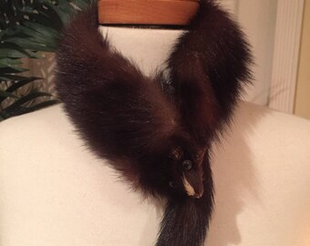 Big sale Vintage fur neck warmer scarf collar